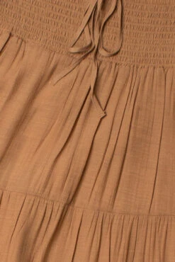 Clay Smocked Waist Maxi Skirt -Swimsuit Closet Sales Store maxi skirts 6 28303.1682112873