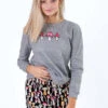 Mushroom Embroidered Sweatshirt