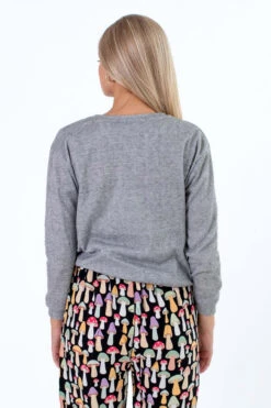 Mushroom Embroidered Sweatshirt -Swimsuit Closet Sales Store mushroom embroidered sweatshirt 4 21900.1692388291