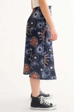 Navy Celestial Midi Skirt -Swimsuit Closet Sales Store navy celestial midi skirt 4 99536.1666806199