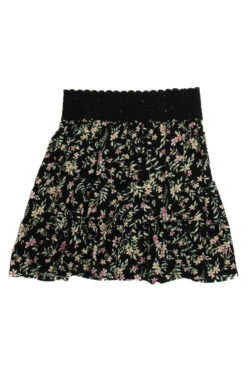 Black Crochet Top Floral Mini Skirt -Swimsuit Closet Sales Store new stuff 1 35 53630.1680278220