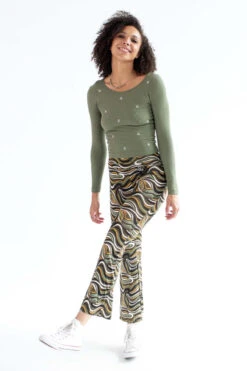 Olive Night Marble Flares