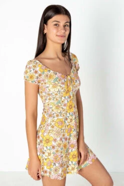 Pastel Garden Puff Sleeve Dress -Swimsuit Closet Sales Store pastel garden puff sleeve dress 4 65377.1676390724