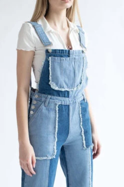 Patchwork Denim Overalls -Swimsuit Closet Sales Store patchwork denim overalls 3 80726.1666809185