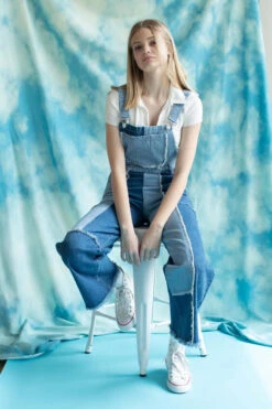 Patchwork Denim Overalls -Swimsuit Closet Sales Store patchwork denim overalls 7 59547.1666809176