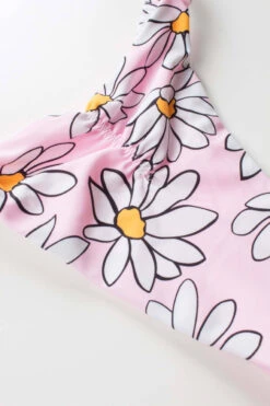 Pink Daisy Cheeky Bikini Bottom -Swimsuit Closet Sales Store pink daisy cheeky bikini bottom 5 61403.1693940466