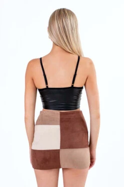 Pleather Bustier Crop Top -Swimsuit Closet Sales Store pleather bustier crop top 4 64290.1675097117