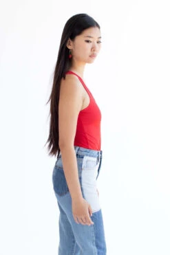 Red Solid Racerback Bodysuit -Swimsuit Closet Sales Store red solid racerback bodysuit 3 55230.1676480457