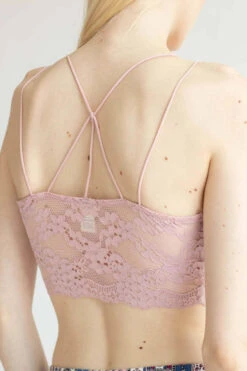 Rose Lace Triangle Strap Bralette -Swimsuit Closet Sales Store rose lace triangle strap bralette 5 89689.1692390400