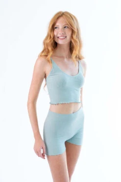 Sage Matching Seamless Shorts And Cami