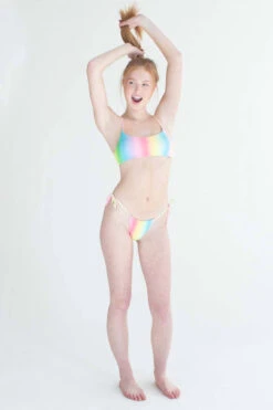 Soft Rainbow Bikini Top -Swimsuit Closet Sales Store soft rainbow bikini set 2 62496.1666805633