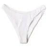 White Ribbed Bikini Bottom