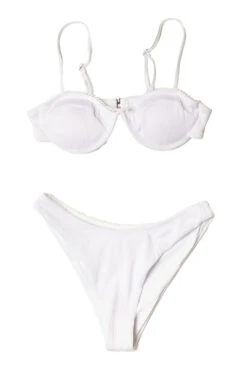 White Ribbed Bikini Bottom -Swimsuit Closet Sales Store swimsuits 9 93852.1682093474
