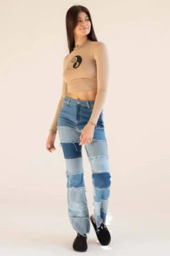 Best Seller -Swimsuit Closet Sales Store taupe celestial yin yang long sleeve top 1 76310.1666808873