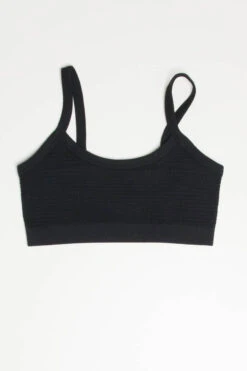 Black Waffle Seamless Bralette -Swimsuit Closet Sales Store waffle seamless bralette 6 97083.1666808922