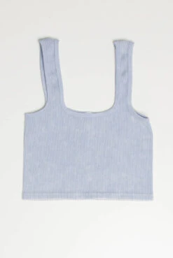 Blue Washed Seamless Crop Tank -Swimsuit Closet Sales Store washed seamless crop tank 7 68729.1666808290