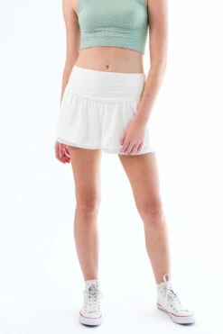 White Active Skort