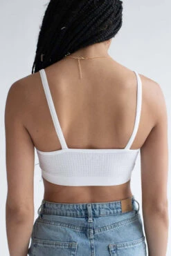 White Waffle Seamless Bralette -Swimsuit Closet Sales Store white waffle seamless bralette 5 63764.1666808361