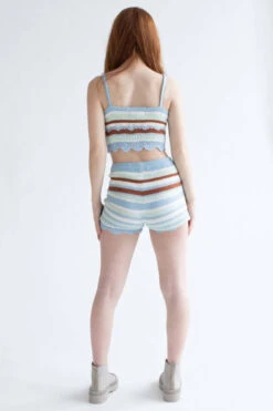 Windsurfer Striped Crochet Cami & Shorts Set -Swimsuit Closet Sales Store windsurfer striped crochet set 5 85432.1692387078