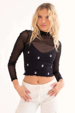 Yin Yang Embroidered Seamless Cami